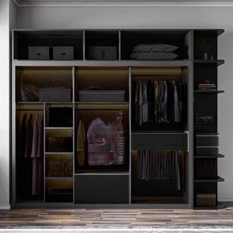 Organiser Shelves Wardrobe Heavy Duty Bedroom Modern Luxury Wardrobe Perfume Display Schlafzimmer Schrank Hotel Furniture