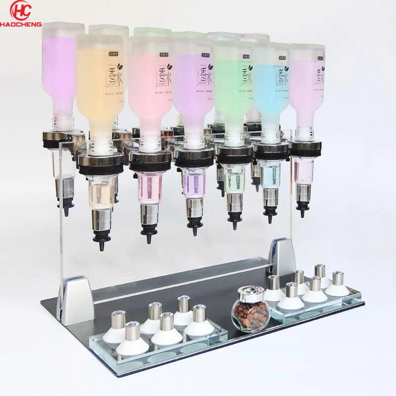 High-end Bulk Perfumes Bar Display Loose Mini Counter Store Table Shelves Bar Hanging Counter 12 Bottles 200ml
