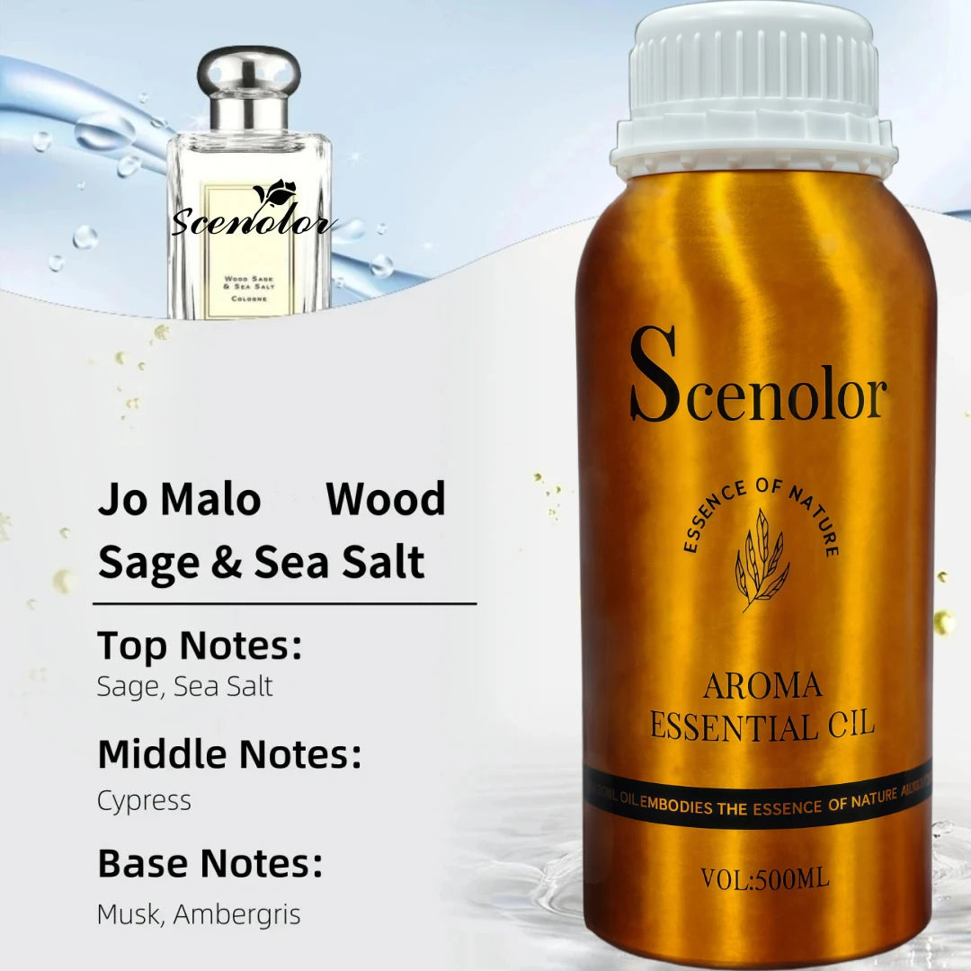500ml Hotel-Grade Essential Oil Perfume Refill for Aroma Diffuser Home Scent Air Freshener Pure Plant Extract Fragrance