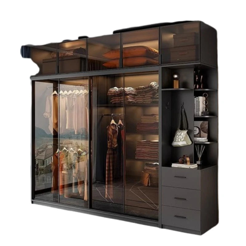 Organiser Shelves Wardrobe Heavy Duty Bedroom Modern Luxury Wardrobe Perfume Display Schlafzimmer Schrank Hotel Furniture