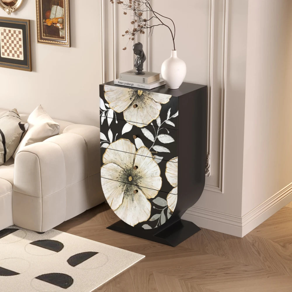 Perfume Display Cabinet Black Jewelry Buffet Wooden Cabinets Office Luxury Medicine Mueble Recibidor Entrada Home Furniture