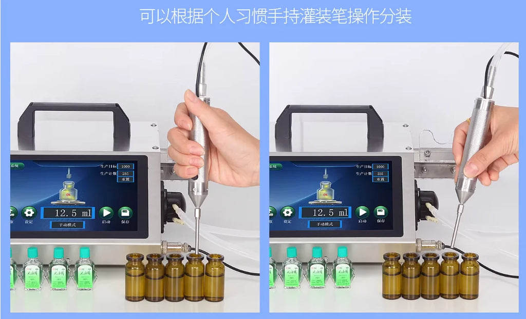 Automatic Quantitative Liquid Filling Machine Peristaltic Pump Dispenser for Essential Oil Perfume Lab Small Bottle Liquid