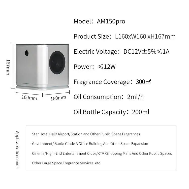 Unique Products Customized Smart Scent Diffuser Machine Ce Electric Home Office Wedding Scent Bluetooth Essential Aroma Diffuser