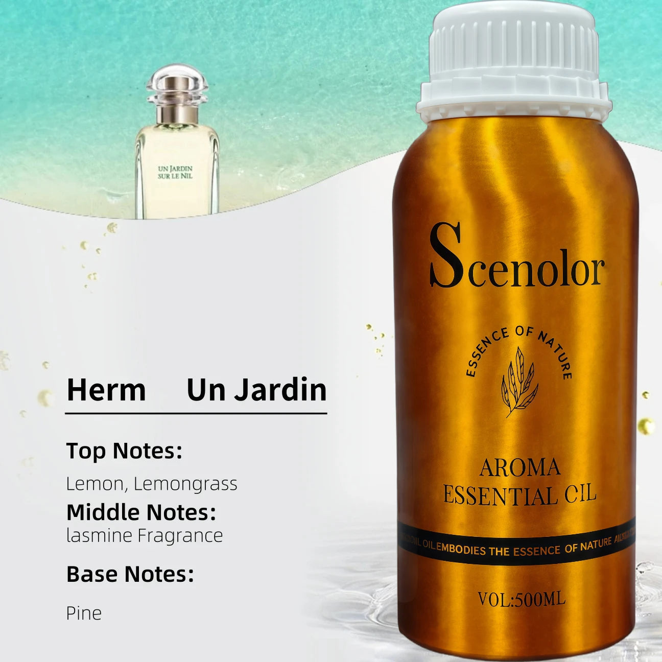 500ml Hotel-Grade Essential Oil Perfume Refill for Aroma Diffuser Home Scent Air Freshener Pure Plant Extract Fragrance