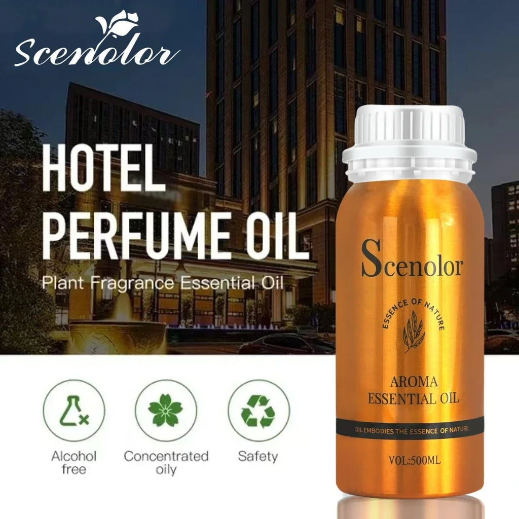 500ml Hotel-Grade Essential Oil Perfume Refill for Aroma Diffuser Home Scent Air Freshener Pure Plant Extract Fragrance