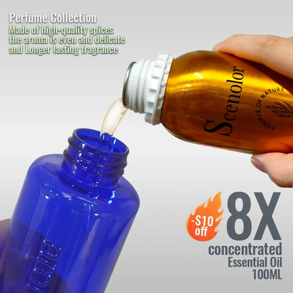 500ml Hotel-Grade Essential Oil Perfume Refill for Aroma Diffuser Home Scent Air Freshener Pure Plant Extract Fragrance
