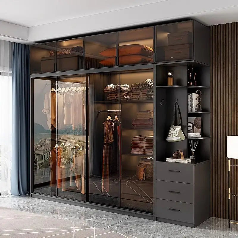 Organiser Shelves Wardrobe Heavy Duty Bedroom Modern Luxury Wardrobe Perfume Display Schlafzimmer Schrank Hotel Furniture