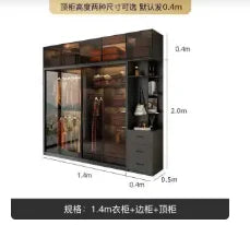 Organiser Shelves Wardrobe Heavy Duty Bedroom Modern Luxury Wardrobe Perfume Display Schlafzimmer Schrank Hotel Furniture