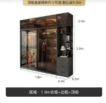 Organiser Shelves Wardrobe Heavy Duty Bedroom Modern Luxury Wardrobe Perfume Display Schlafzimmer Schrank Hotel Furniture