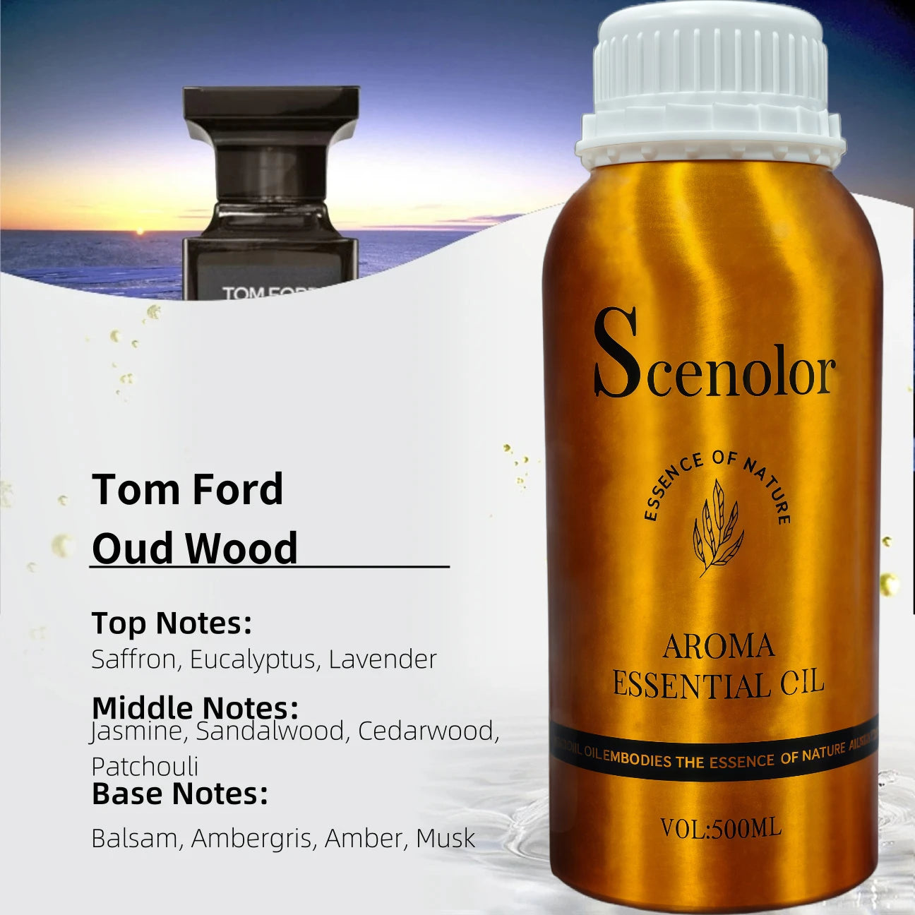 500ml Hotel-Grade Essential Oil Perfume Refill for Aroma Diffuser Home Scent Air Freshener Pure Plant Extract Fragrance