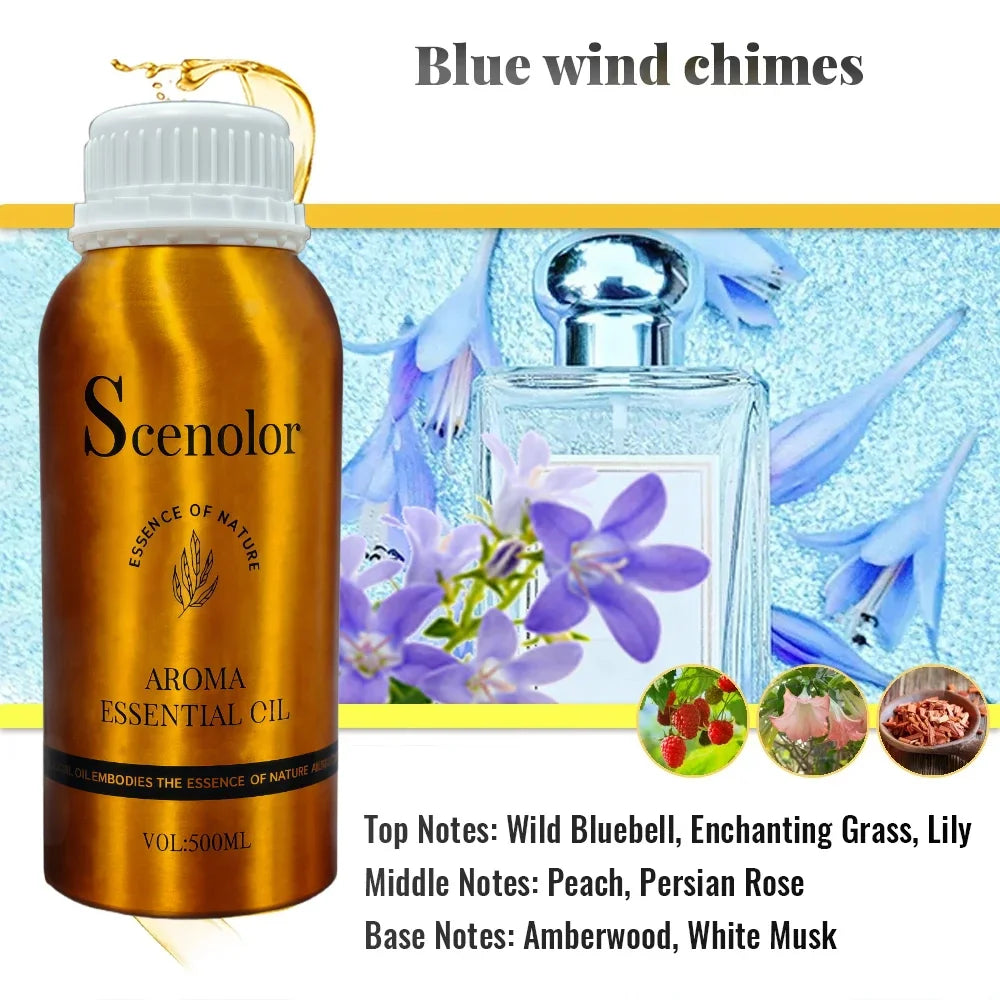 500ml Hotel-Grade Essential Oil Perfume Refill for Aroma Diffuser Home Scent Air Freshener Pure Plant Extract Fragrance
