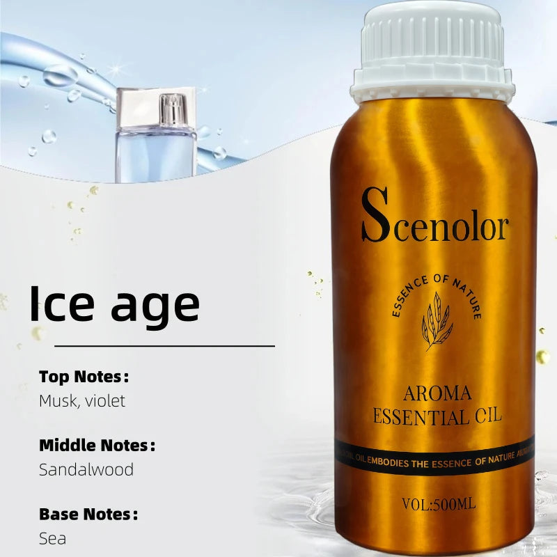 500ml Hotel-Grade Essential Oil Perfume Refill for Aroma Diffuser Home Scent Air Freshener Pure Plant Extract Fragrance