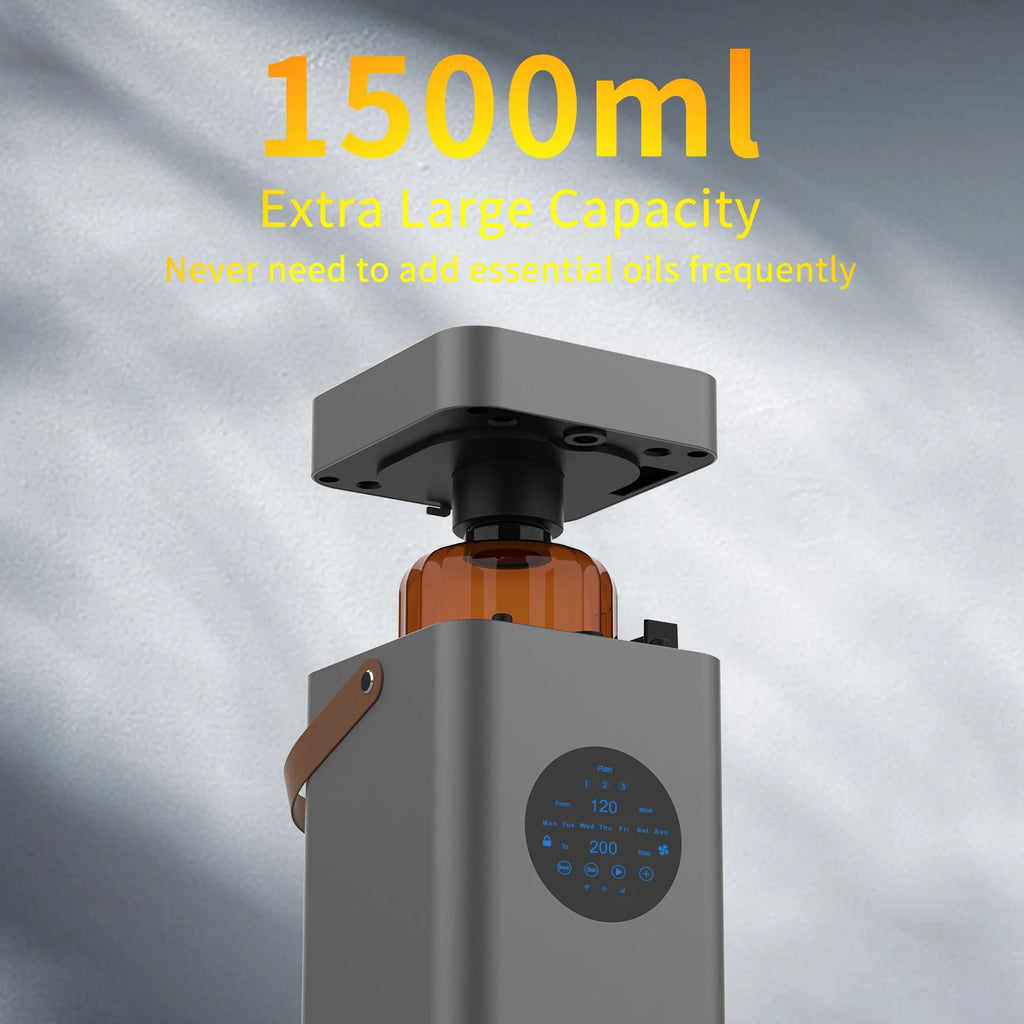 NAMSTE 8000m³ Scent Diffuser 1500ML Capacity Commercial HVAC Air Aroma Machine WIFI Bluetooth Control for Hotel Restaurant Mall