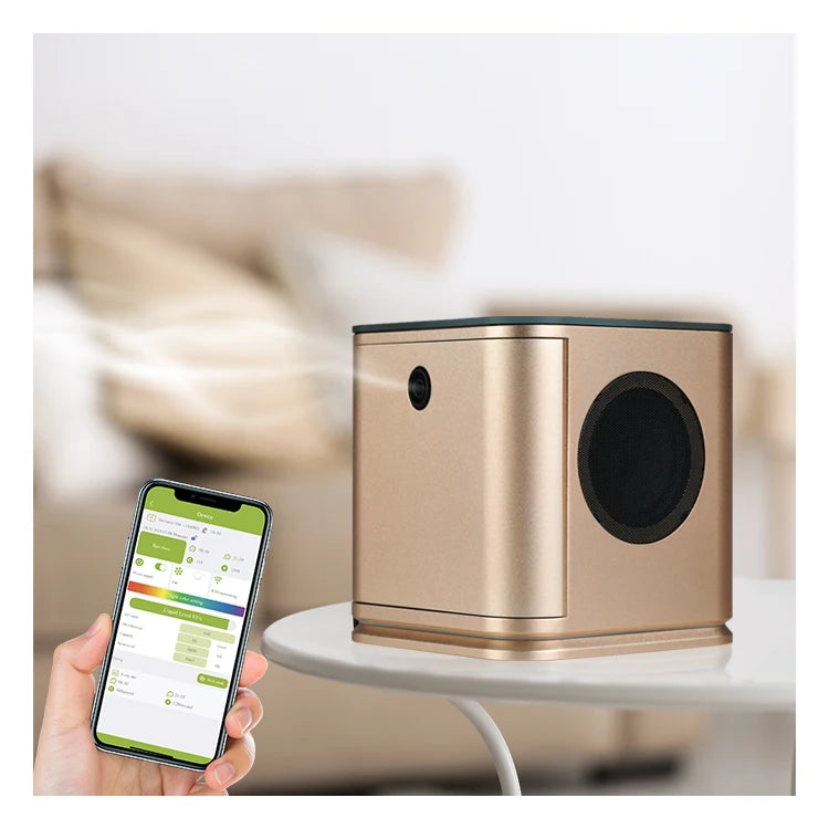 Unique Products Customized Smart Scent Diffuser Machine Ce Electric Home Office Wedding Scent Bluetooth Essential Aroma Diffuser