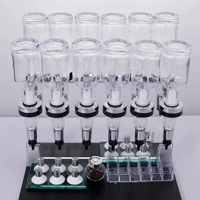 High-end Bulk Perfumes Bar Display Loose Mini Counter Store Table Shelves Bar Hanging Counter 12 Bottles 200ml