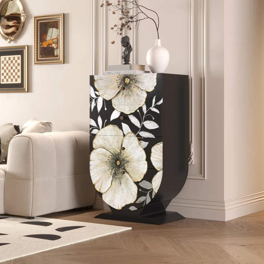 Perfume Display Cabinet Black Jewelry Buffet Wooden Cabinets Office Luxury Medicine Mueble Recibidor Entrada Home Furniture