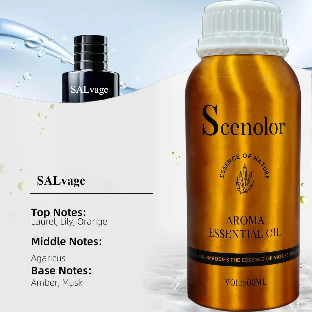 500ml Hotel-Grade Essential Oil Perfume Refill for Aroma Diffuser Home Scent Air Freshener Pure Plant Extract Fragrance